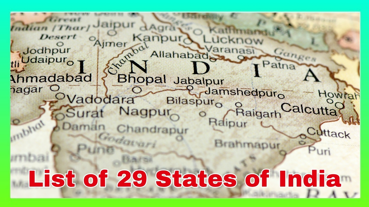 29 States of India
