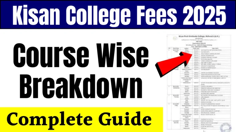 Kisan College Fees 2025
