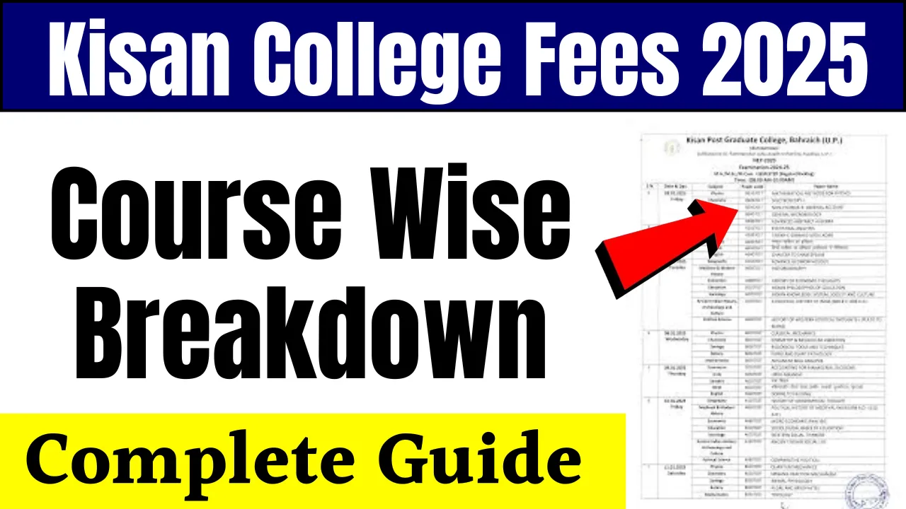 Kisan College Fees 2025