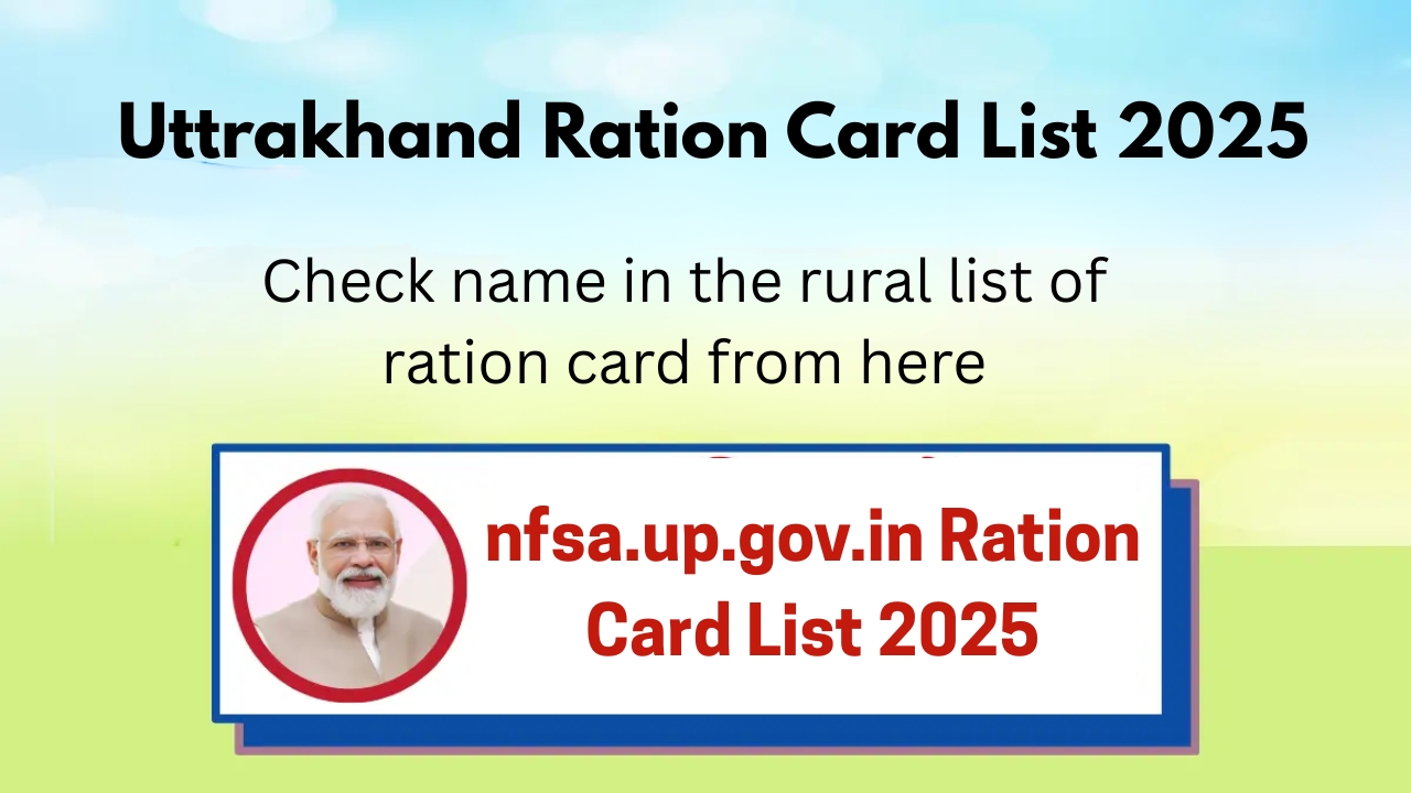 nfsa.up.gov.in Ration Card List 2025